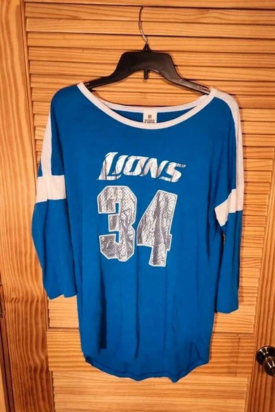 RARE Vintage VS pink nfl Detroit Lions Bling 3/4 - Women's L